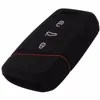 Jingyuqin 3 Buttons Silicone Remote Rubber Car Key Case For VW Volkswagen Magotan Passat B8 Skoda A7 Fob Skin Cover Shell Holder ► Photo 3/6