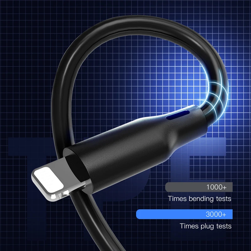 ! USB кабель ACCEZZ TPE для зарядки IPhone X XS MAX XR зарядный Шнур Apple Phone 8 7 6 6S Plus синхронизации