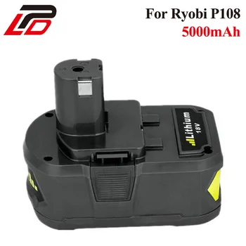 

18V 5000mAh Li-Ion Rechargeable Battery For Ryobi P108 RB18L40 Batteries Power Tool Battery for Ryobi ONE+