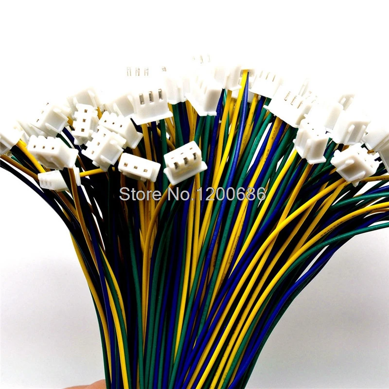 24awg 3pin XH2.54 Разъем 20 см Провода жгут XH 2.54 мм 4 P 24 awgconnector разъем с Провода S Кабели