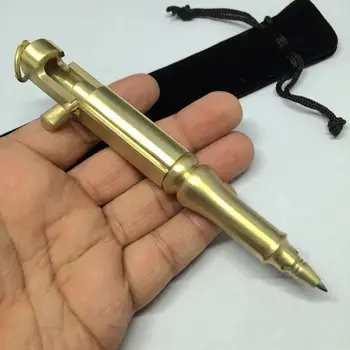 

EDC Brass Self Defense Personal Outdoor Survival Safety Tactical Pen with Multi-functional EDC tools