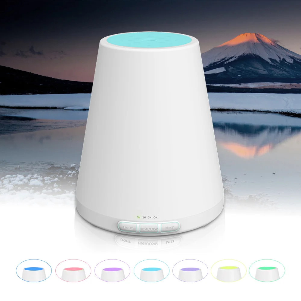 

Ultrasonic Air Humidifier Aroma Essential Oil Diffuser Electric Aromatherapy Diffuser for Home with 7 Colors LED Lights 300ML