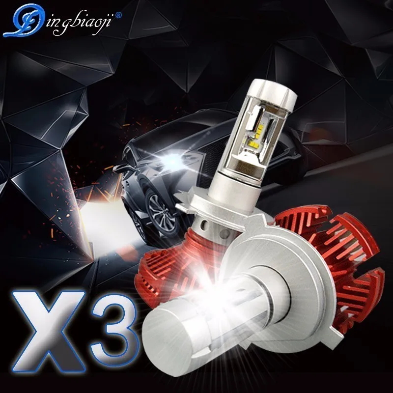 X3 2 шт. 9005 HB3 9006 HB4 H11 H4 H7 Led H1 автомобильный Автомобильный головной светильник 50 Вт