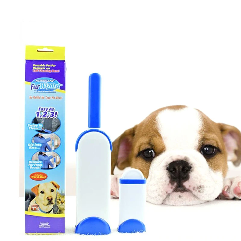 

2 Pieces/Set Pet Hair Removal Brush Pet Combs Originality Cat Dog Combs Sofa Bed Sheet Portable Travel Household Cleaning Brush