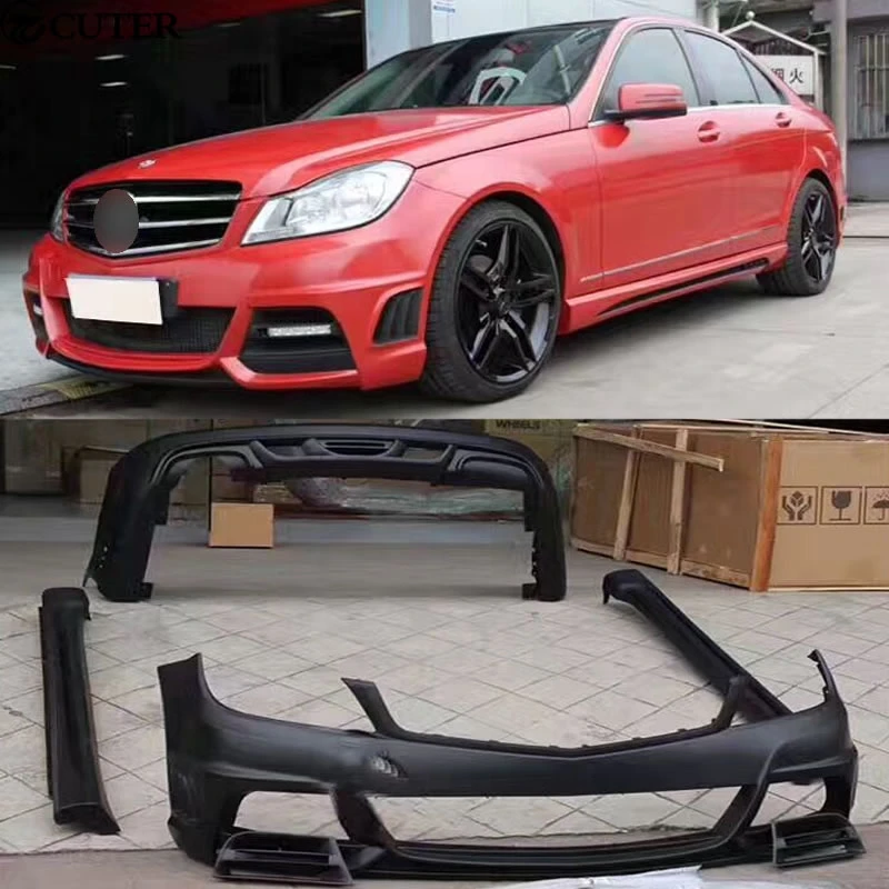 W204 C200 C300 Auto Korper Kit Frp Unpainted Stossstange Vorne Stossstange Hinten Seite Rocke Fur Mercedes Benz W204 Wald Korper Kit 08 10 Kit Car Bodies Side Skirtsside Skirts For Cars Aliexpress