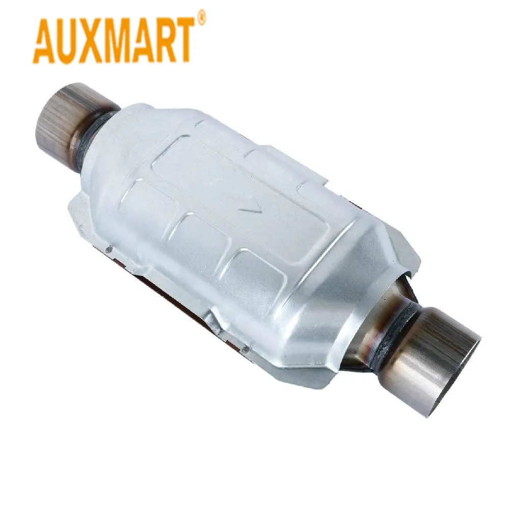 

Auxmart 2.5inch Universal car catalytic converter replacement parts Greater sound for exhaust system for Cadillac Ford GMC Lexus