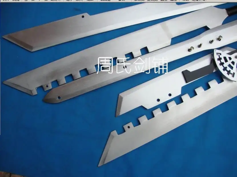 S5101 аниме FINAL FANTASY 6 CLOUD STRIFE лезвие комбинированный меч твердого дерева нож 51,8"