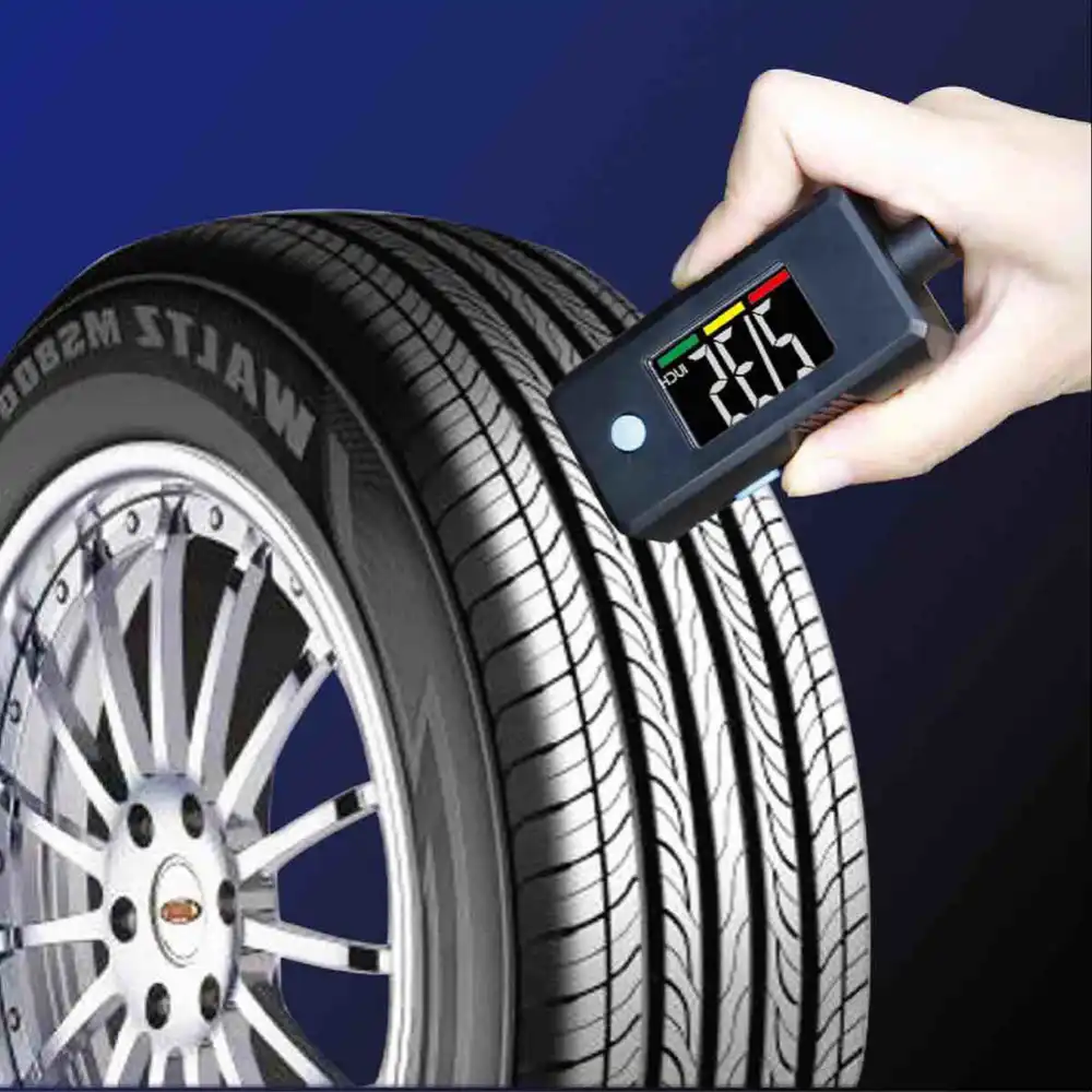 Mini Car Tire Accessories Digital Tire Pressure Gauge Tread Depth Measurement