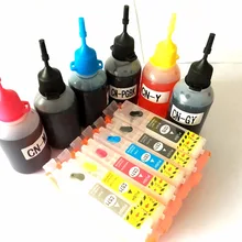 6 видов цветов PGI-770 CLI-771 набор для наполнения чернил для принтера Canon PIXMA MG7770 принтер с микросхемами Arc PGBK BK C M Y GY 6 видов цветов