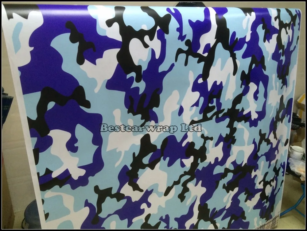 Blue white black camo stickerbomb vinyl car wrap Camouflage sheets PELLICOLA ADESIVA CAR WRAPPING (7)