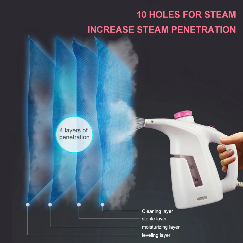 

Mini HandHeld Garment Steamer Brush 200 ml Portable Clothes Brush 15 Seconds Fast-Heat Steam Iron Board Cover Home Accessories