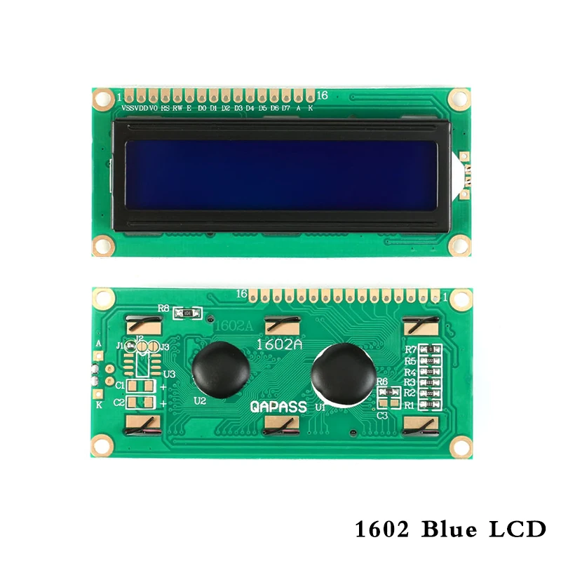 ЖК-дисплей модуль 1602A 2004A 12864B ЖК-дисплей Дисплей модуль синий/желто-зеленый Экран Дисплей IIC I2C для Arduino 3,3 V/5 V