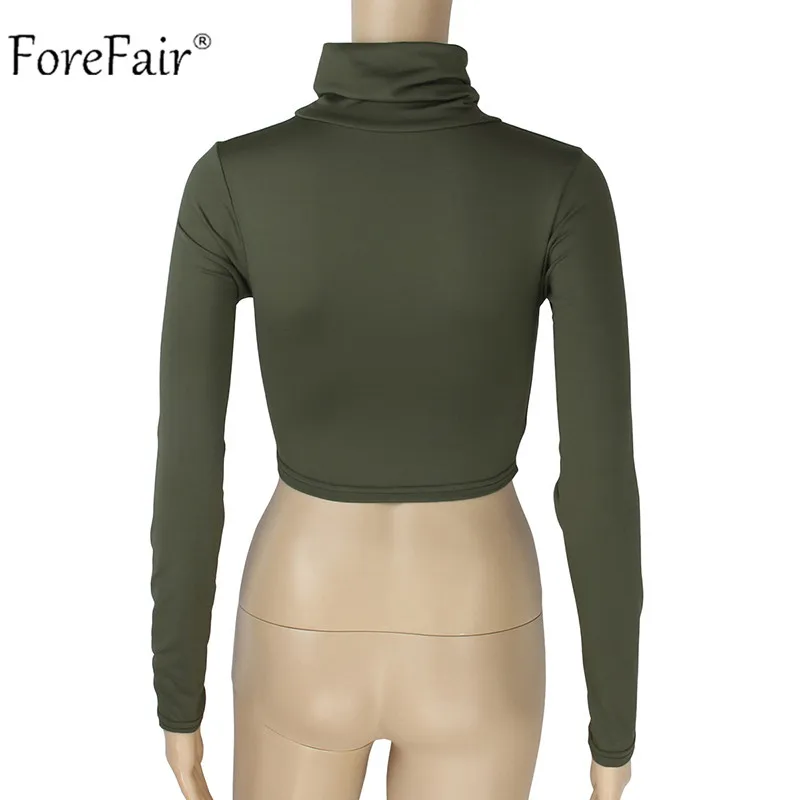 Forefair Turtleneck T Shirt Women White Black (16)