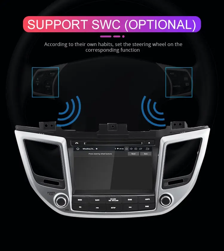 Discount Besina Android 9.0 Car DVD Player For Hyundai Tucson/IX35 2016 2017 Multimedia GPS Navigation Stereo 2Din Car Radio WIFI audio 12