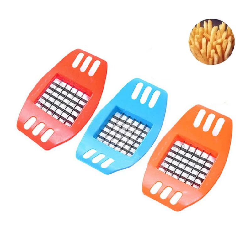 

1Pcs Potato Slicer Stainless Steel Vegetable Square Manual Slicer Fries Fruit Chopper Home Kitchen Gadget Accessories Hot New