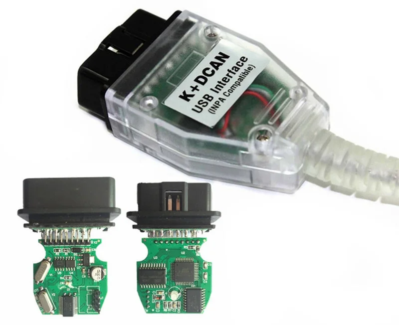Лучшее качество INPA K+ CAN для bmw Диагностический кабель зеленый PCB inpa K DCAN USB интерфейс сканер кодера считыватель с FT232RL чип