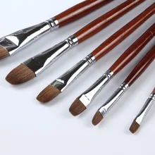 Горячая Распродажа, смешанные кисти для красок ласки, ручка из березы, экономичная кисть для красок, художественная китайская кисть