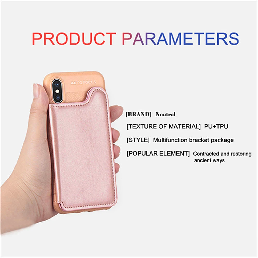 Магнитный флип чехол для Apple iPhone X XS Max XR 8 7 6S Plus кобура из искусственной кожи