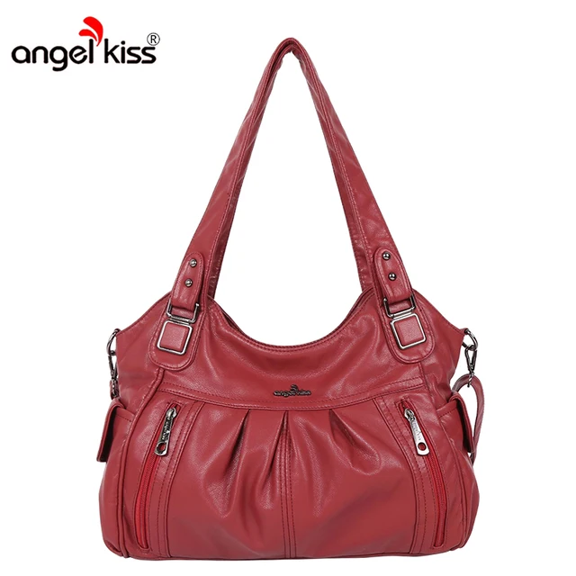 Angel Kiss Official Small Orders Online Hot Ing Angelkiss Brand Pu Washed Handbags Women Shoulder Bags Hobos Handbag For High Quality Bag Designer Crossbody Us 36 62