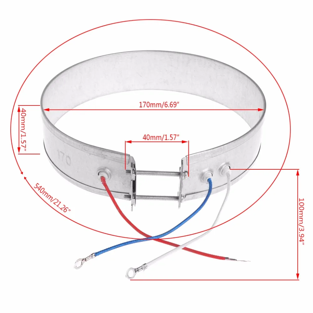 170 мм электрическая вода тонкая нагревательная полоса элемент 220 V 750 W для домашние электроприборы