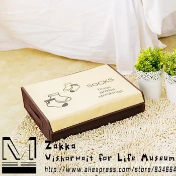 

New arrival Zakka Wholesale Thick non-woven 24 grid socks storage box/Finishing bedroom/Korean creative home decoration
