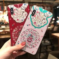 Винтажные Чехлы Cheongsam из ТПУ для пар iPhone XR X XS Max 6 6 S 7 8 Plus, милый мягкий простой модный чехол для телефона ярких цветов, Новинка