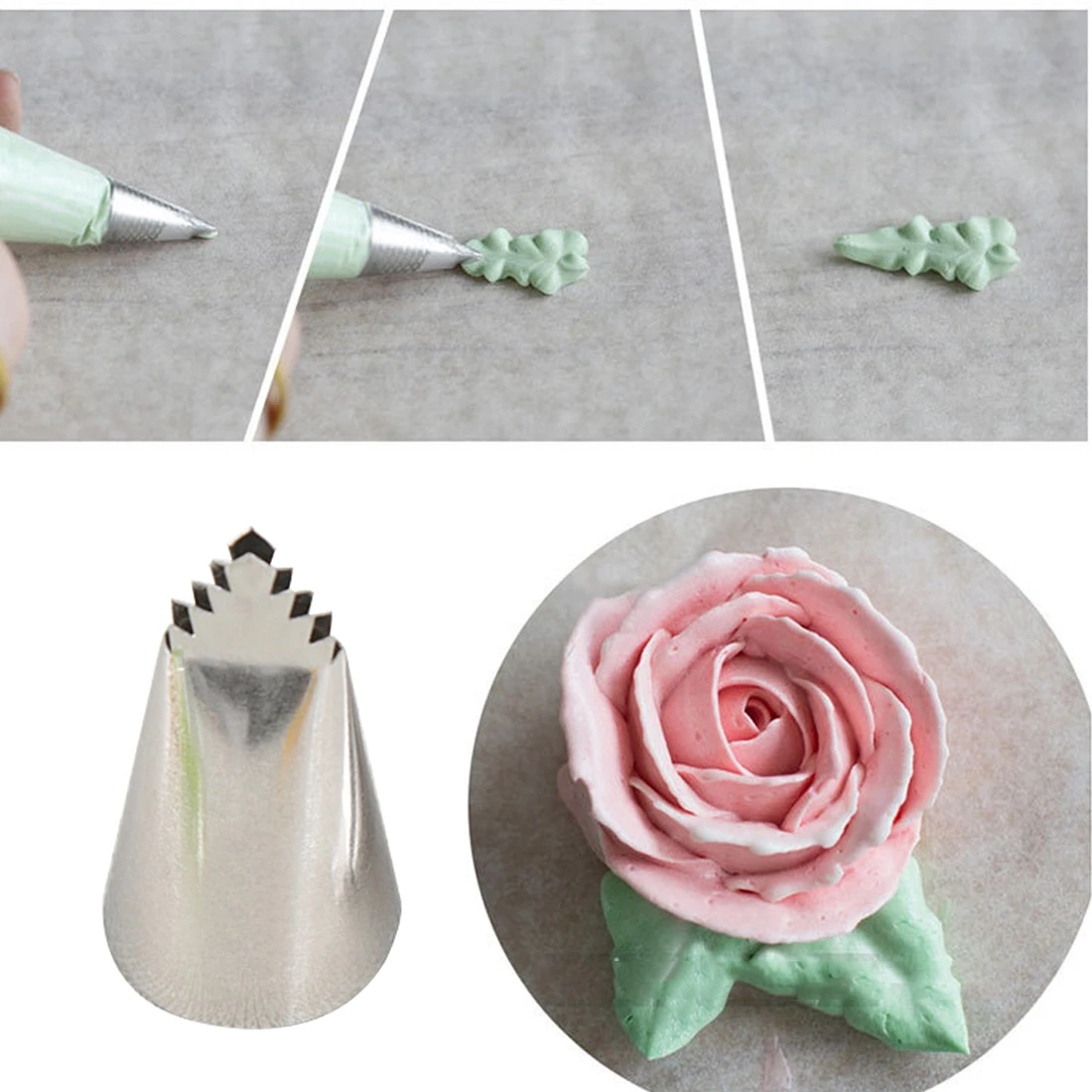 

Pop #95 Leaves Tube Decorating Tip Icing Fondant Piping Decorating Nozzles Pastry Cake Decor Tool