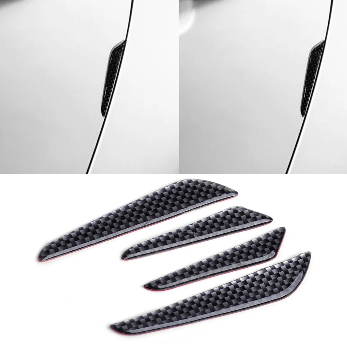 

DWCX Epoxy 4pcs Anti Collision Bumper Door Crash Protector Bar Anti-rub Strips for VW Audi Toyota Mercedes Ford Honda Kia Mazda