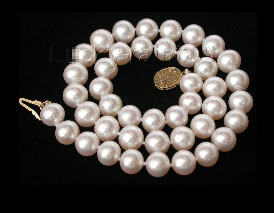 

Huge 18"14mm Natural south sea Edison nuclear round white pearl necklace Noble style Natural Fine jewe fast SHIPPING