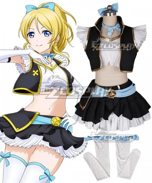 

Love Live! Отлично! Нет бренда девушки Eli Ayase синий костюм для косплея E001