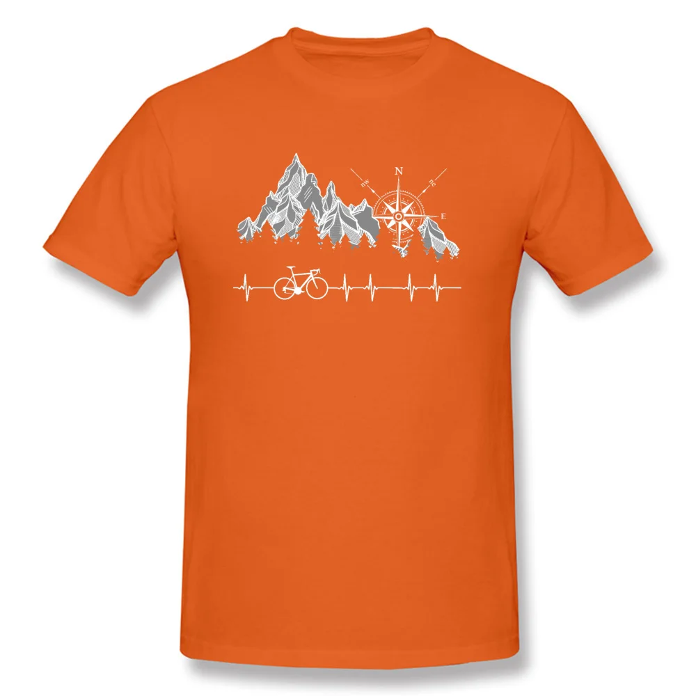 Company Men Tops & Tees Cycling-life0612 Slim Fit T-shirts 100% Cotton Short Sleeve 3D Printed Tee-Shirts Crewneck Cycling-life0612 orange