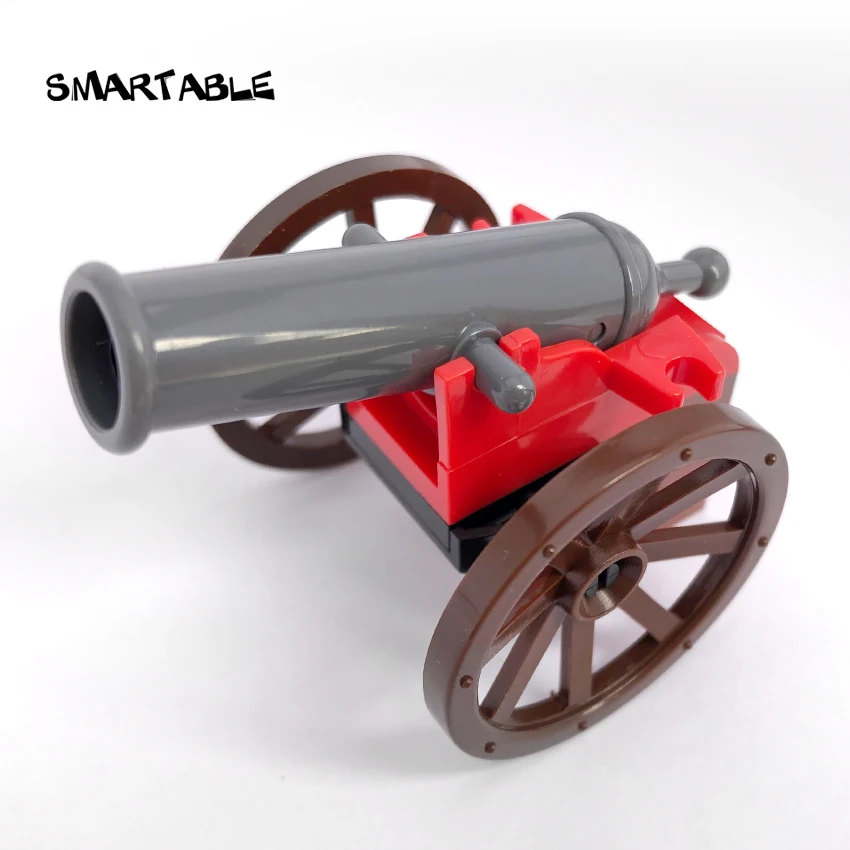 

Smartable MOC Cannon Technic Block Part Creative Educational Toys Compatible Technic 2527+84943 5pcs/lot for War
