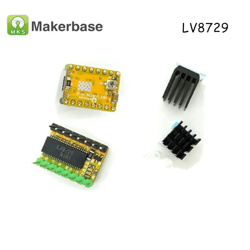 

1Pcs MKS LV8729 Stepper Motor Driver Module Low Noise 4-layer Support 6V-36V Full Microstep Driver Controll