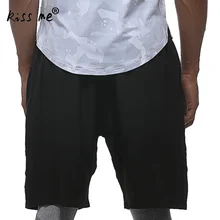 Однотонные мужские шорты для бега, спортивные шорты для бега, фитнеса, мужские спортивные свободные спортивные шорты, спортивная одежда для бега с карманами, шорты для бега