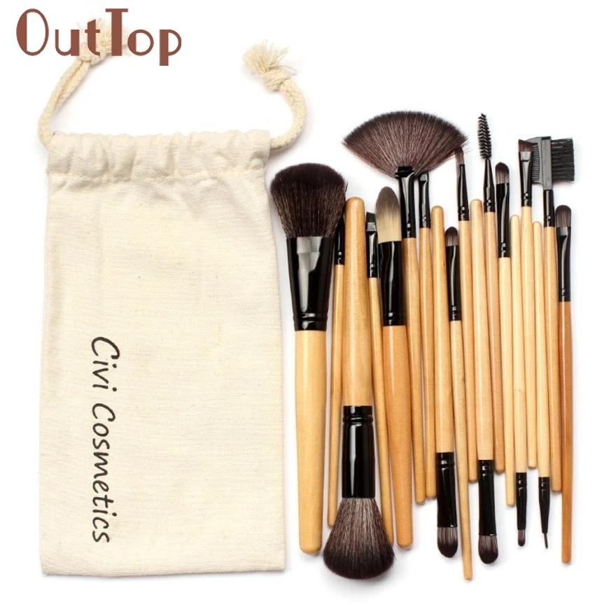 

Professional 18 pcs Makeup Brushes Set Kits Makeup Brushes Tools With Drawstring Bag Makeup Brush Sets 30p1217