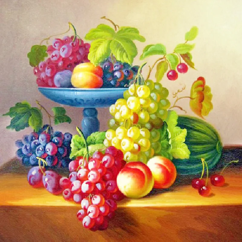 

A1337 Diamond Embroidery Home Decor 3DIY Fruits 100% area Resin Tool dril Painting Cross Stitch Fashion Mosaic Needlework