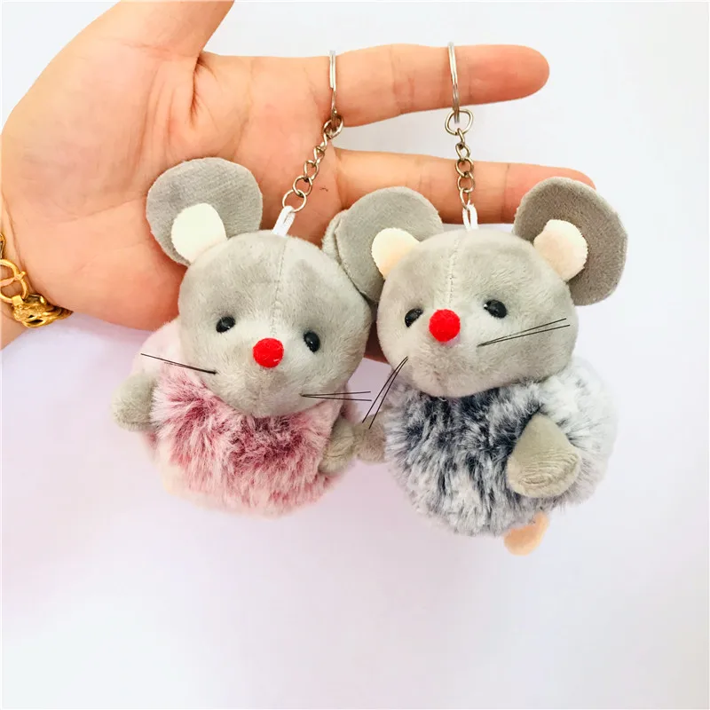 12 см детские милые мягкие плюшевые Мультяшные животные маленькая мышь кукла для ключей, игрушка-подвеска мягкая игрушка хомяк