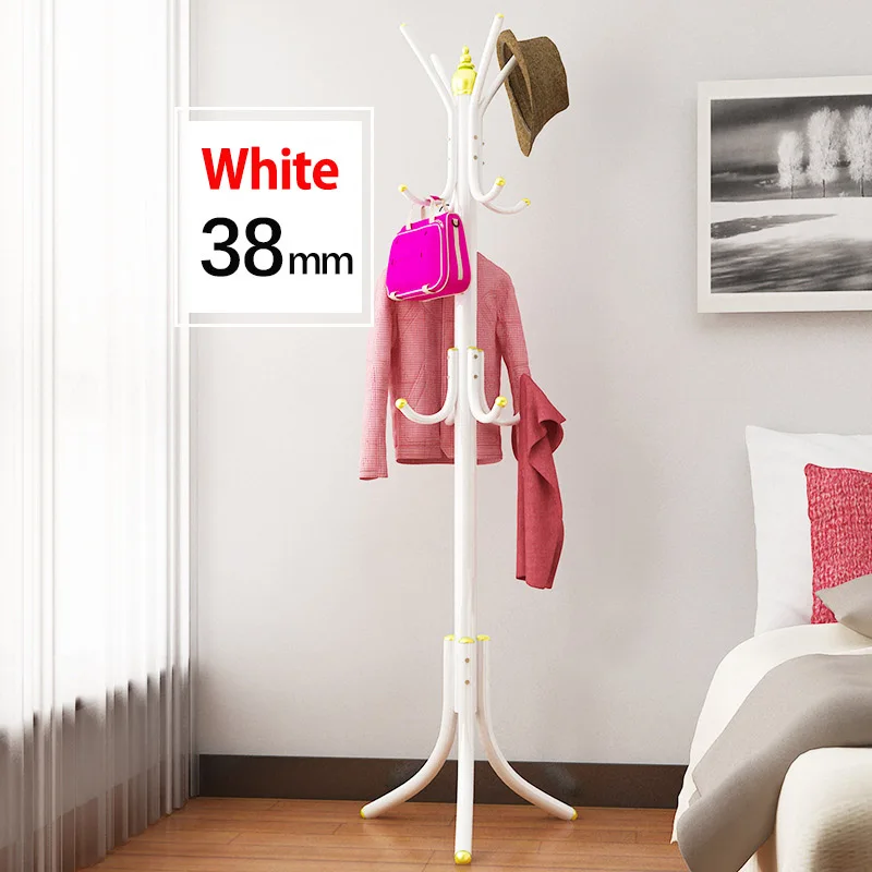 DIY сборка Вешалка из нержавеющей стали простая сборка может быть удалена мебель для спальни висячая вешалка для одежды шкаф - Цвет: 38mm white