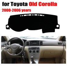 Накладка на приборную панель автомобиля, коврик для TOYOTA, Старый COROLLA, 2000-2006 лет, левый руль, коврик для приборной панели, аксессуары для приборной панели