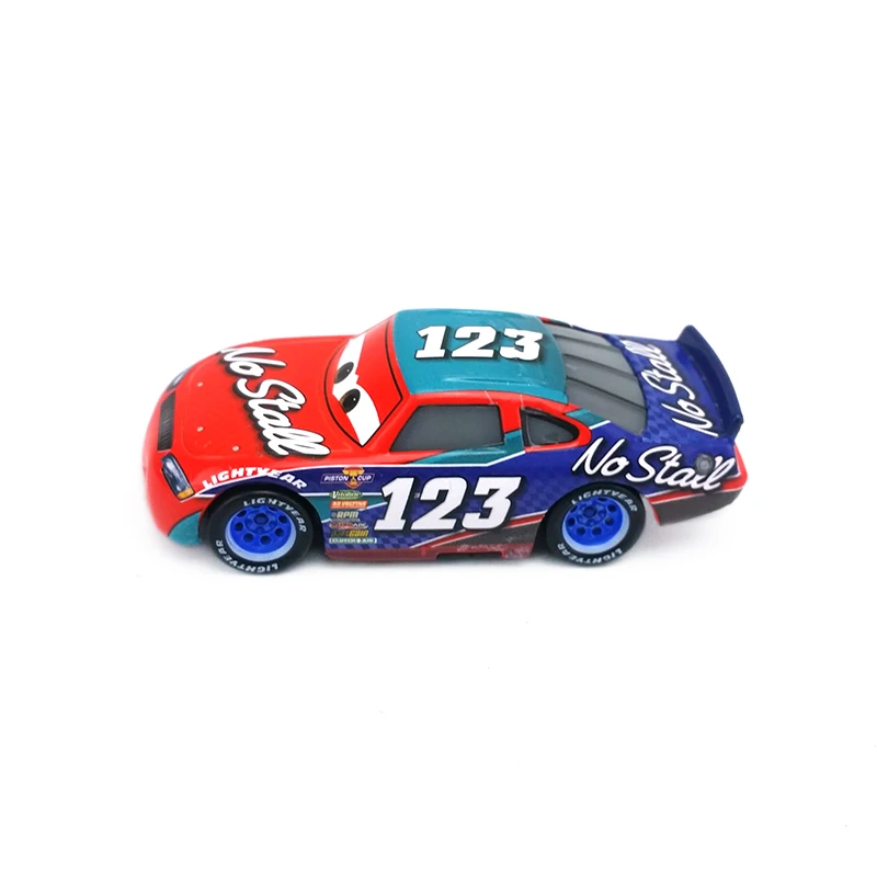 Disney Pixar Cars 3 No.123 Todd Marcus Racer металлический литой игрушечный автомобиль 1:55 свободный