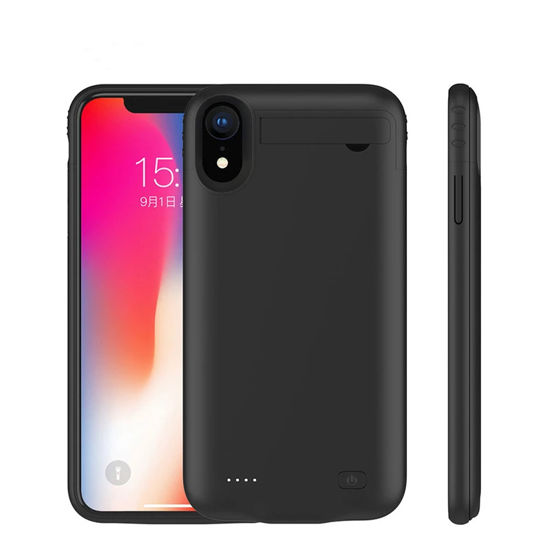 

5200/4200mah New Extended Battery Chargering for Iphone Xs Xr XS Max Power Bank Battery Case Full Portable with Kickstand