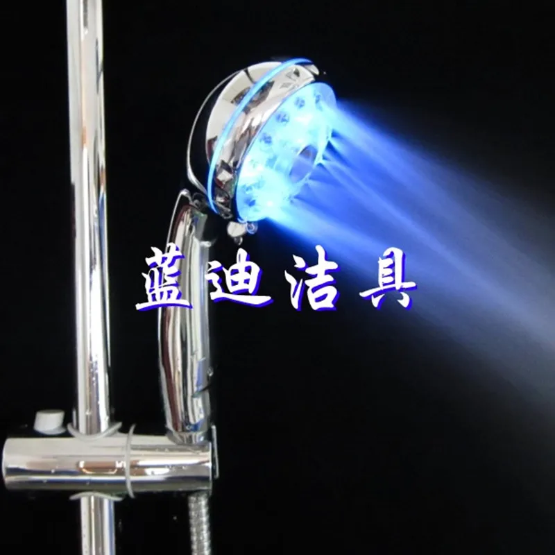Регулируемый светодиодный светильник с 3 режимами для душа, Спринклерный Датчик температуры для ванной комнаты
