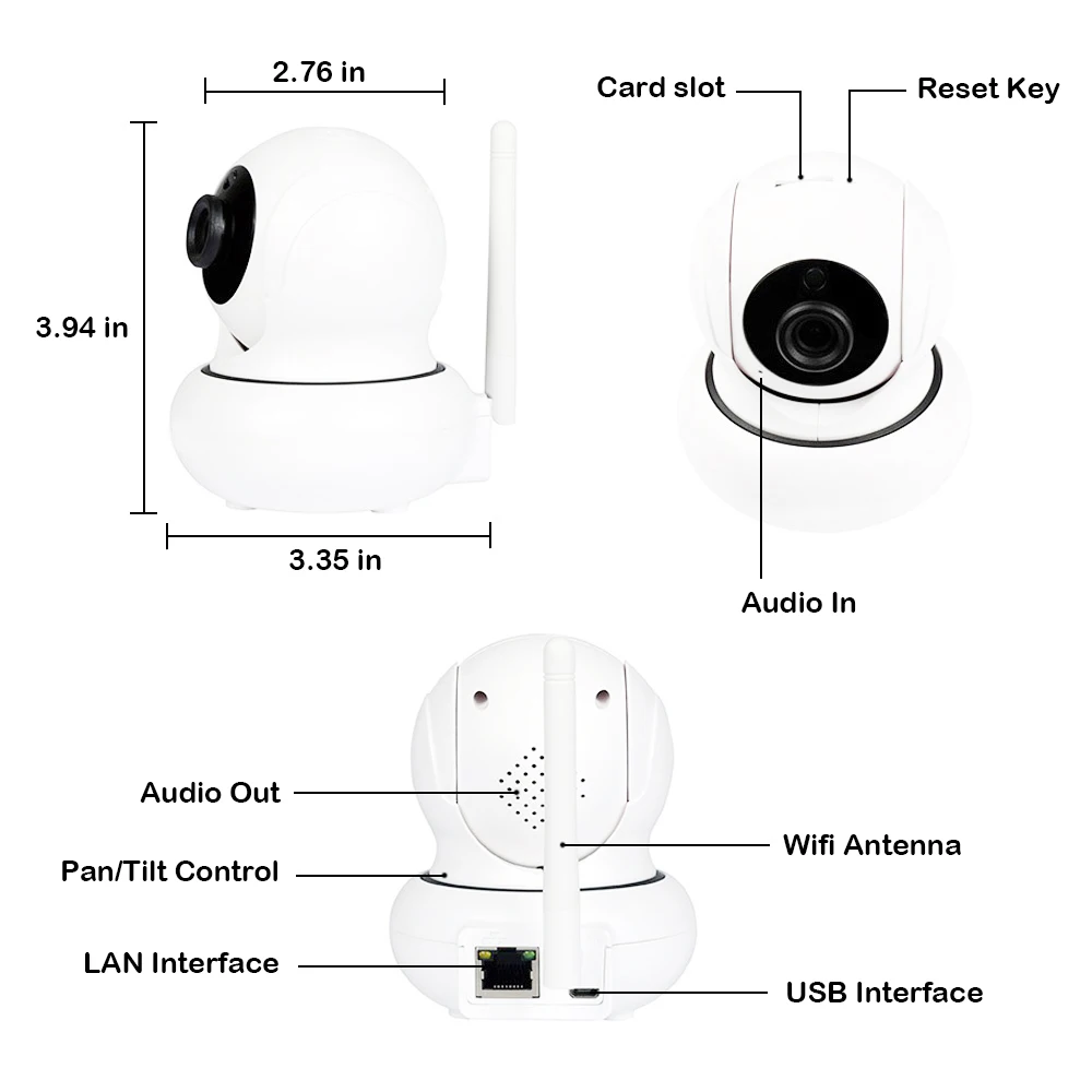 4X Масштабируемая ip камера 1080P автоматическое отслеживание WIFI PTZ инфракрасная Onvif