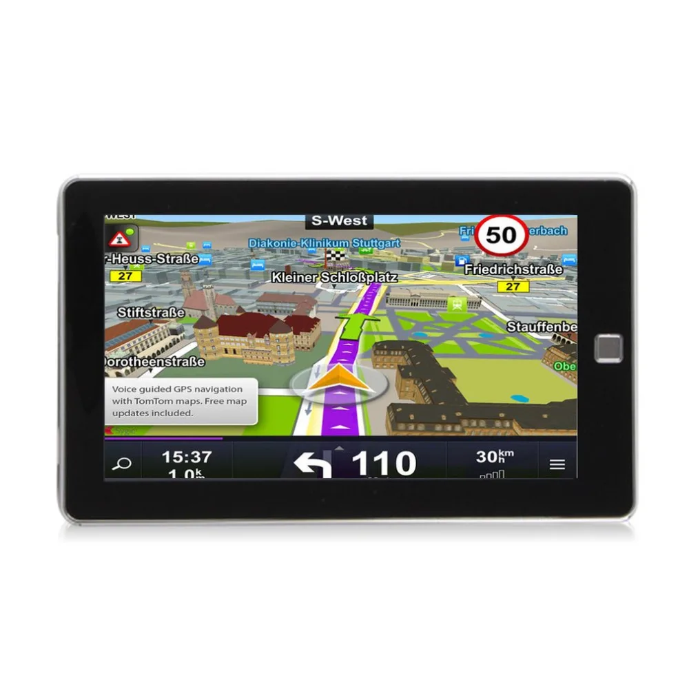 

7" Car Truck GPS Navigation E80 256M+8GB FM Navigator Reversing Camera Touch Sensor Accurately Position Black
