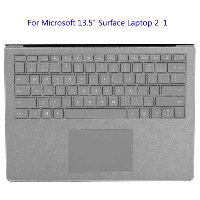 Силиконовый чехол для microsoft Surface Laptop 2 1 13," водостойкая мягкая клавиатура защитная пленка для microsoft book 2