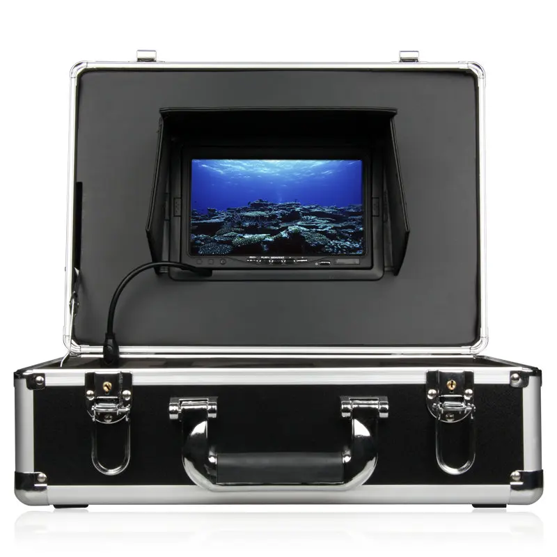 

50M Sewer Waterproof Camera Pipe Pipeline Drain Inspection System 7"LCD DVR 1200TVL Camera with 12 LED Lights 4GB SD Card