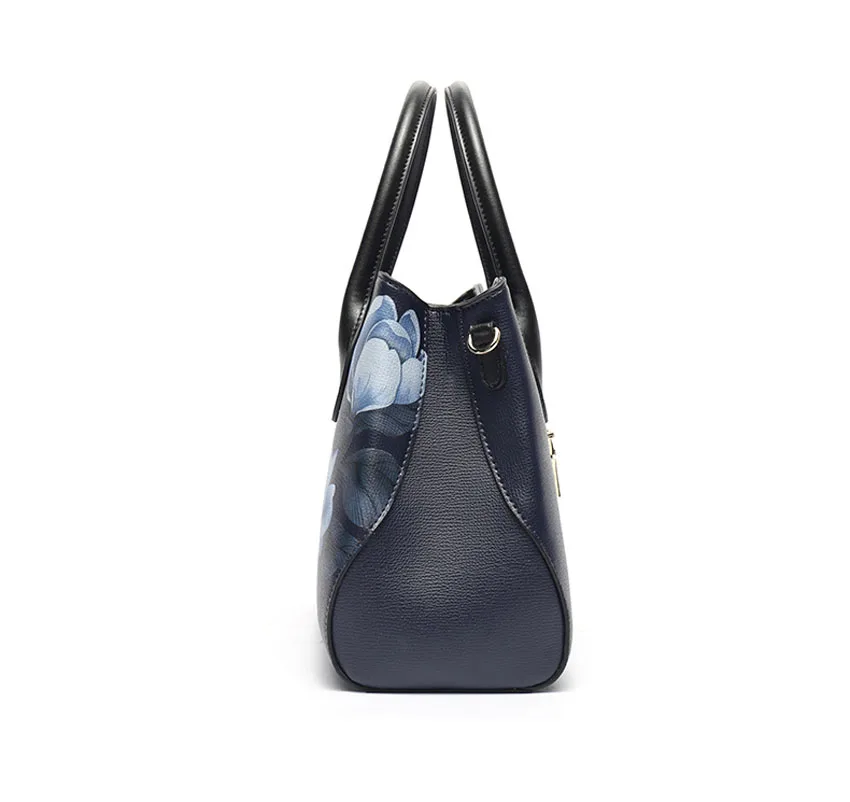 Pmsix новые женские кожаные сумки из воловьей кожи Модная Роскошная Большая вместительная сумка с принтом женская кожаная сумка на плечо