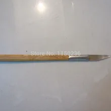 Агатовый камень для полирования с бамбуковой ручка в форме ножа, ювелирное изделие для чистки и полировки изделий инструмент 10 шт./пакет, оборудование для ювелирных изделий