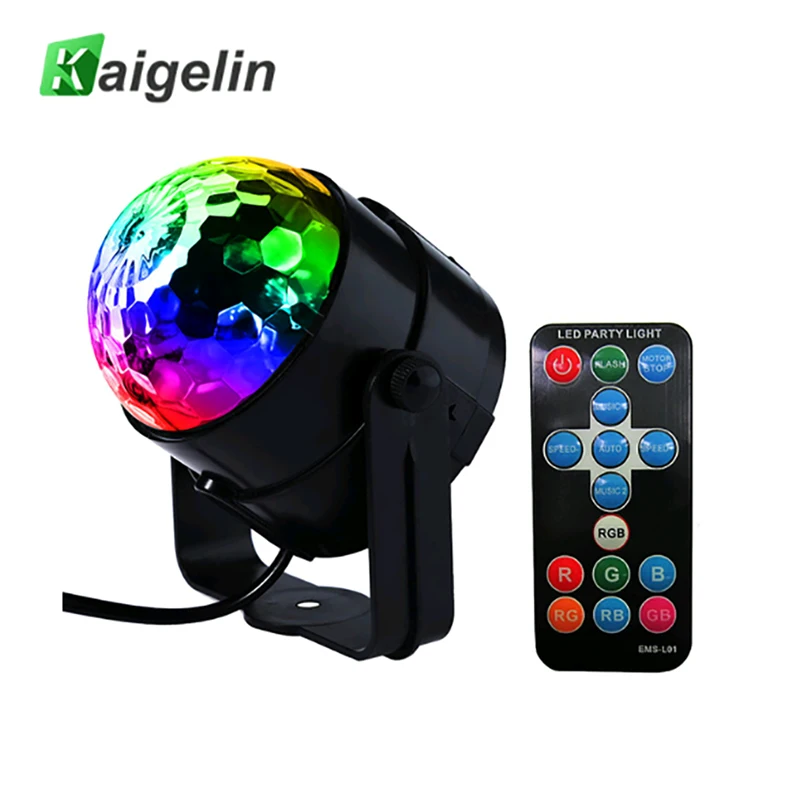 LED Disco Ball Party Lights Dj Stage Light 3W 240V 7 Colors Sound Activated Strobe Lighting Club Effects|sound activated strobe|stage lightparty