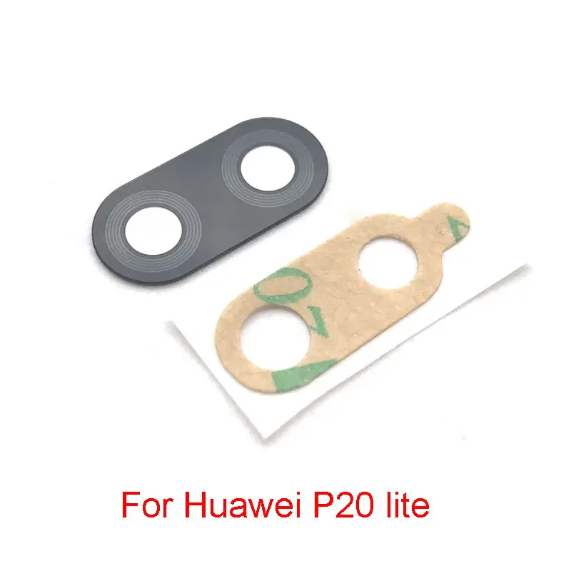 

2Pcs/Lot, Rear Back Camera Glass Lens Cover With Sticker Adhesive For Huawei P20 Lite Pro